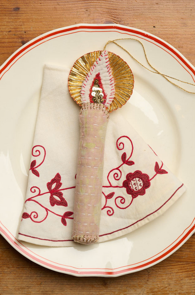 Sissel Edelbo - Julepynt/Ornament - Light Kantha Shimmer No.11