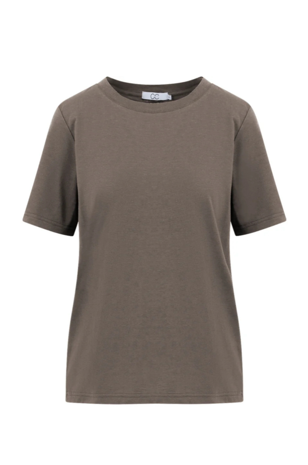 CC Heart - T-shirt - Dark mud - Basic regular