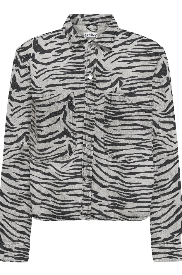 Only - shirt - Zebra denim - Cassie