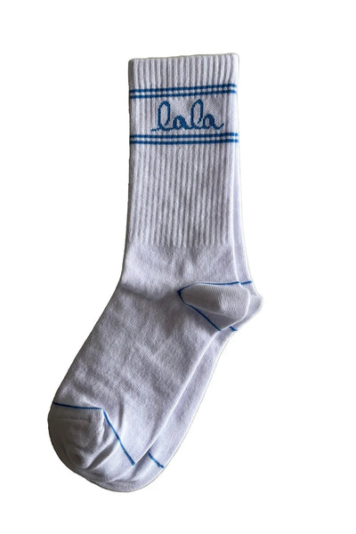 LALA BERLIN - Socks - White/Blue - Amaya sss