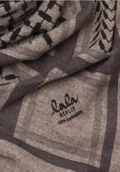 LALA BERLIN - Cashmere scarf - Trinity classic M - City middlegrey melange grey
