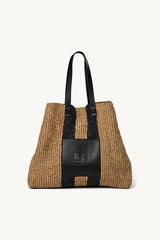 The Garment - Beach bag - Natural/black - Raffia 22576