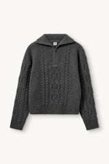 The Garment - Sweater - Grey Melange - Como Zip