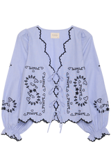 Sissel Edelbo - Top - Blue Chambray - Tone