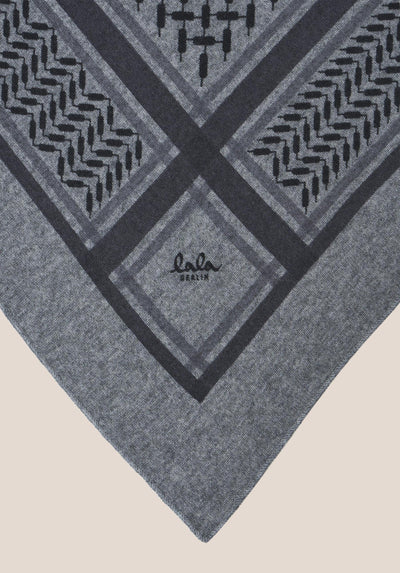 Lala Berlin - Cashmere tørklæde - City middlegrey melange - Trinity Classic M