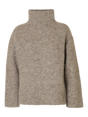 Selected Femme - Strik - Steel Grey - Gabriella High Neck