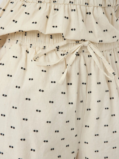 YAS - Shorts - Black dobby dots - Dobby