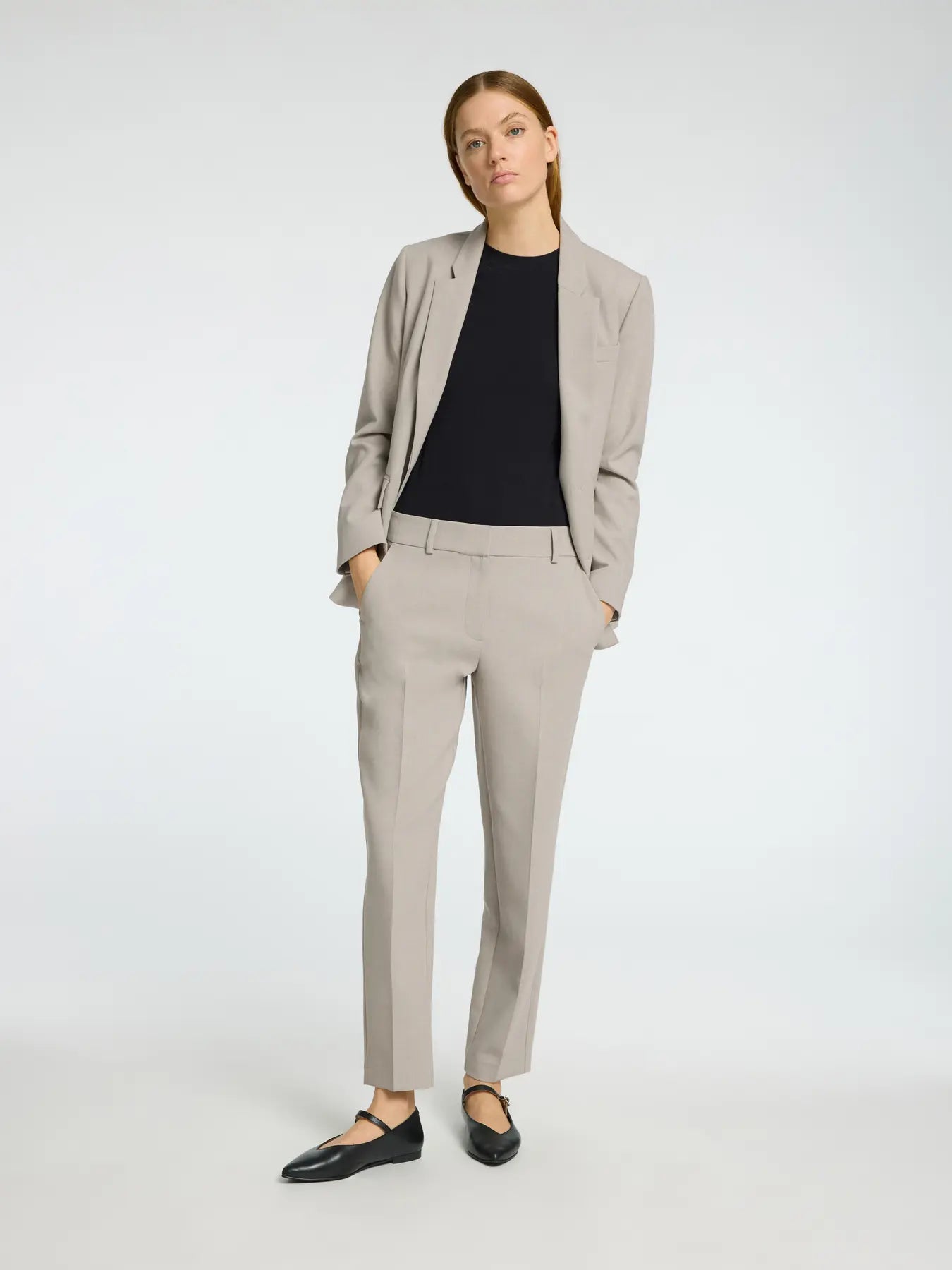 Selected Femme - Bukser - Island Fossil - Rita-Ria cropped