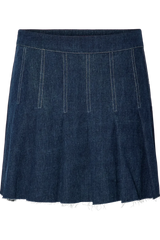 Pieces - Skirt - Dark blue denim - Fabia