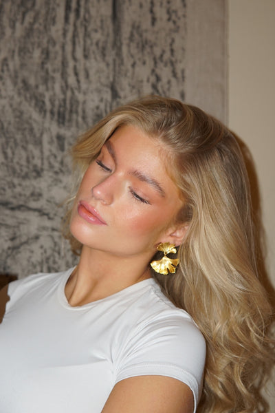 Andcopenhagen - Earrings - 18 carat gold plated brass - Julia