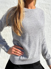 Andcopenhagen - Classic Cashmere Gray Melange - 80% cashmere knit