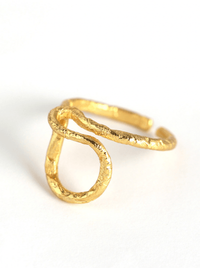 Andcopenhagen Smykker Andcopenhagen Mathilda Ring - 18 karat guldbelagt sterlingsølv - guld