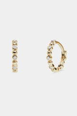 Andcopenhagen Jewelry - Øreringe hoops - 18 karat guldbelagt 925 sterlingsølv - Mille Shiny Dot