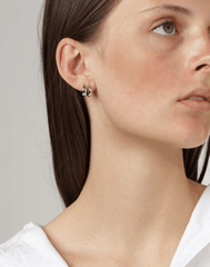 Andcopenhagen Jewelry - Small chunky hoops sølv Anika - øreringe i sterlingsølv