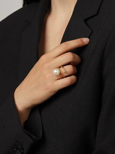 Andcopenhagen Smykker Andcopenhagen - White Pearl Ring