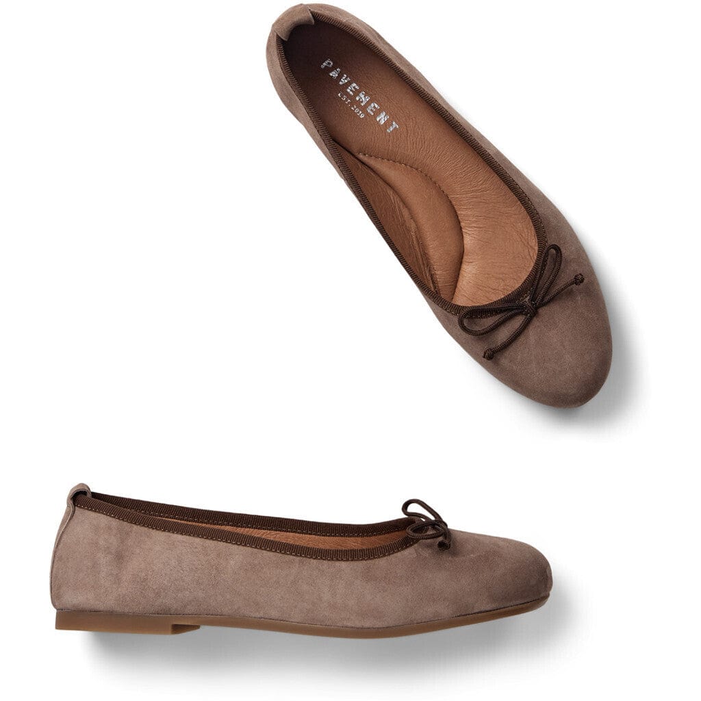 Pavement Sko Ballerina Mole Suede - Pavement Lucy Lu