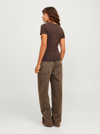 JJXX - T-shirt - Brown - Gigi - Stilkompagniet.dk