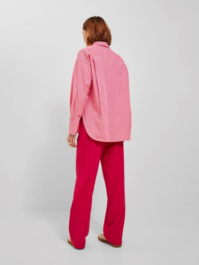 JJXX Overdele Cerise Stripes Skjorte - JJXX Jamie