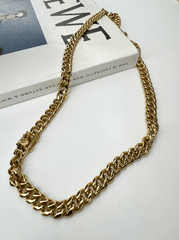 Andcopenhagen - Necklace - 18 carat gold plated stainless steel - Friva chunky