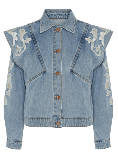 YAS Overdele Cool Denim Jakke - Thea Denim Blue - YAS