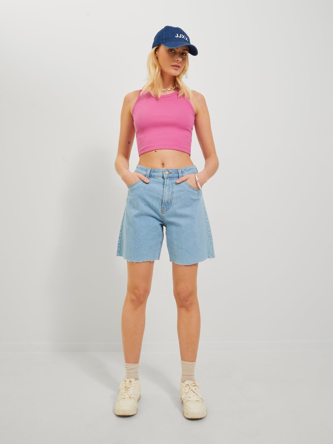 JJXX Overdele Crop top - Pink - Fallon - JJXX