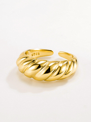 Andcopenhagen - Ring - 18 carat gold plated 925 sterling silver - Curly