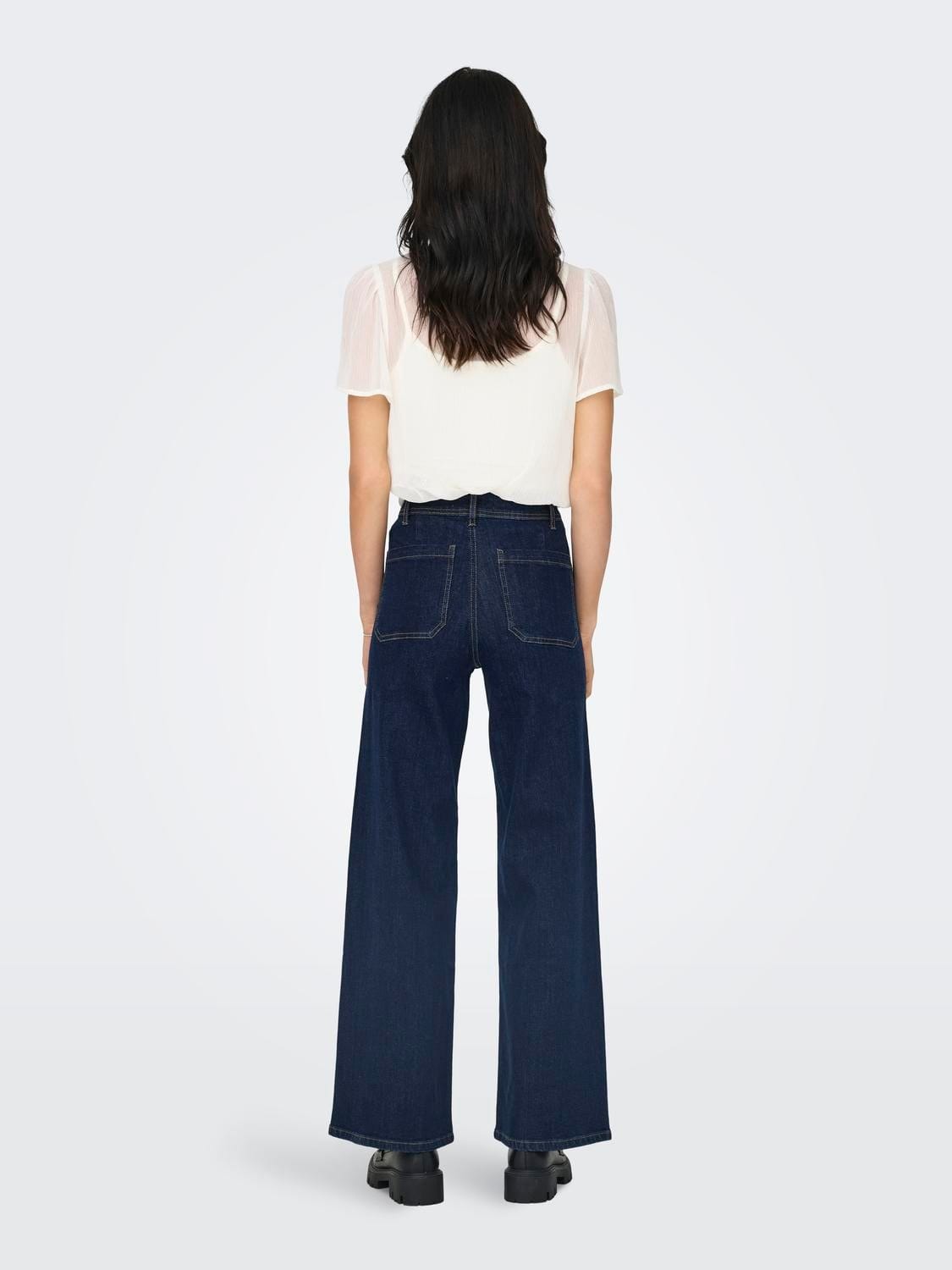 JDY Underdele Denim jeans - Dark blue denim - Vanessa HW - Jdy