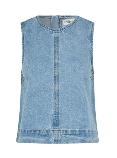 Global Funk Overdele Denim Light Blue top - Rihne - Global Funk