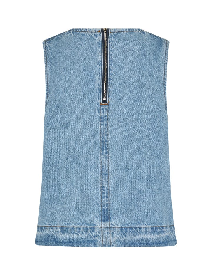 Global Funk Overdele Denim Light Blue top - Rihne - Global Funk