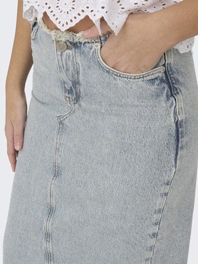 Only Underdele Denim nederdel - Blue Khloe - Only