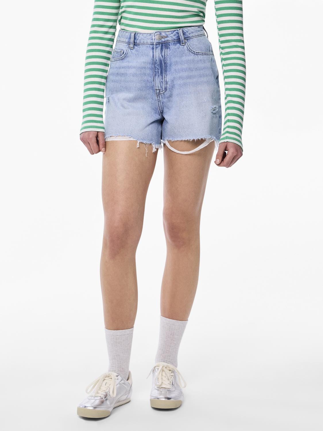 Pieces Underdele Denim shorts - Blue - Summer HW - Pieces