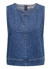 Denim top - Medium blue denim - Dorsi - Only