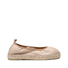 Espadrillos ballerina i læder - Adali Sand - Pavement