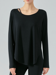 Fitness blouse - Fie black - Sassy Copenhagen