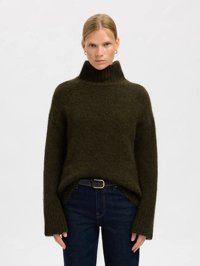 Selected Femme - Strik - Deep Depths - Gabriella High Neck