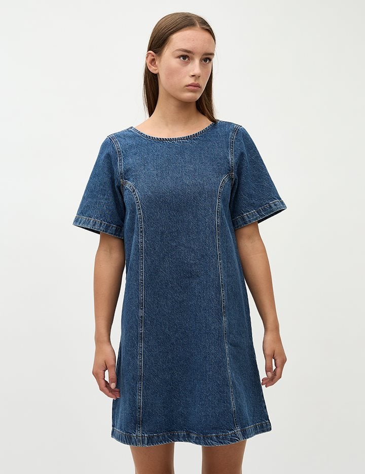 Two way Denim dress - Blue - Faunea-G - Global funk