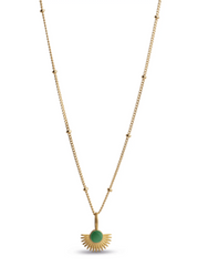 Gold necklace - Soleil - Enamel