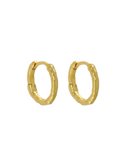 Andcopenhagen - Earrings hoops - 18 carat gold plated 925 sterling silver - Nia small