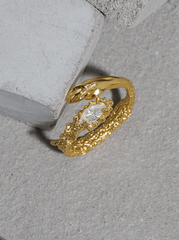 Andcopenhagen - Ring - 18 carat gold plated 925 sterling silver - Elara