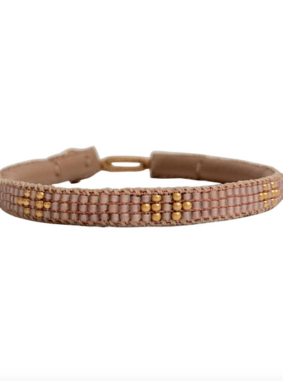 Ibu Jewels Smykker Håndlavet perle armbånd - Ben blush - CF07 - Ibu Jewels