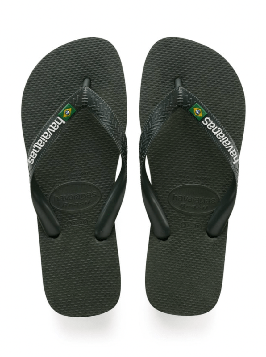 HAVAIANAS Sko HAVAIANAS - Brasil Logo Olive Green   - Klipklapper