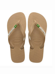 HAVAIANAS - Brasil Logo Beige - Flip flops sss