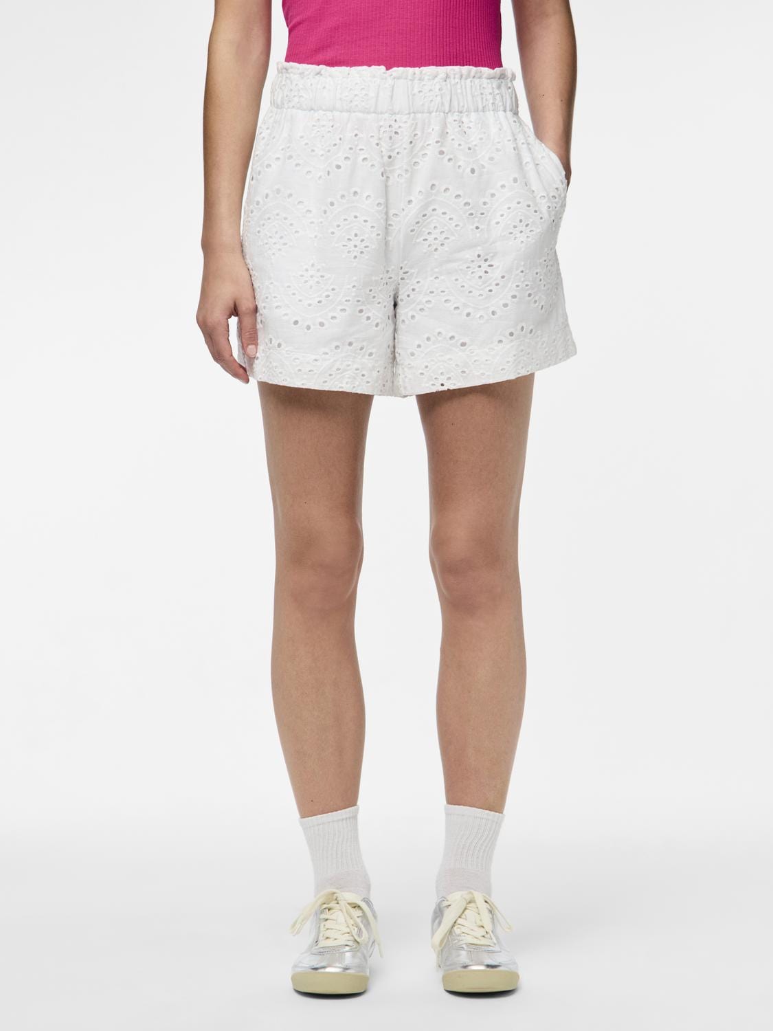 Pieces Underdele Hvid Blonde Shorts - Vilde - Pieces