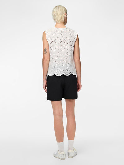 Pieces Overdele Hvid Blonde Top - Vilde - Pieces