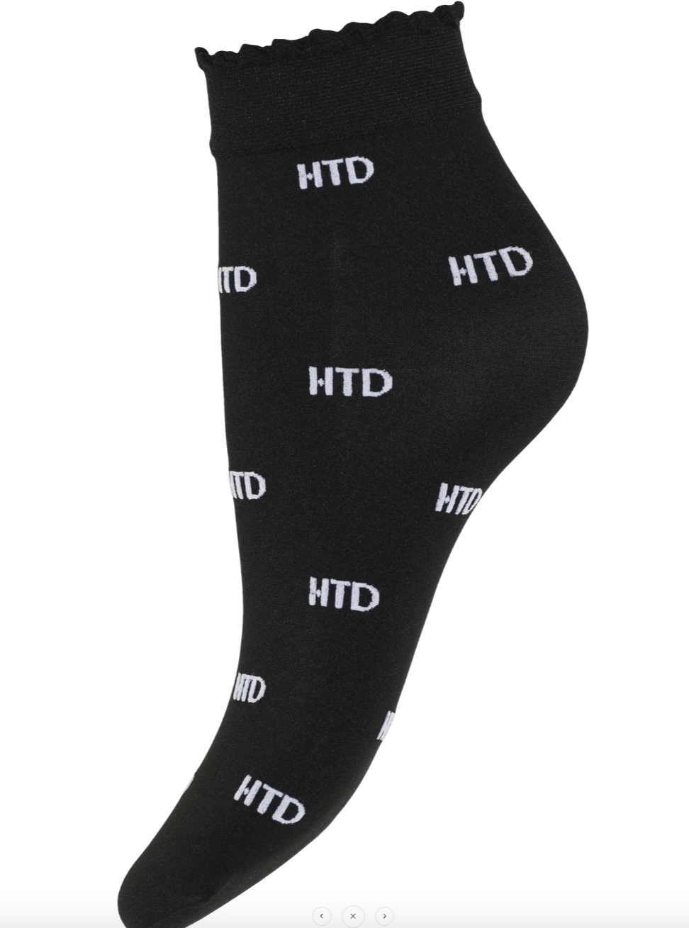 Hype The Detail Accessories Hype The Detail - 21063 -75 HTD Logo Nylon Strømper - Sort/Hvid