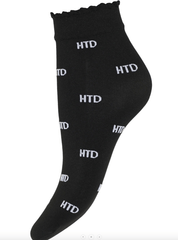 Hype The Detail - 21063 -75 HTD Logo Nylon Socks - Black/White