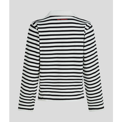 Karl Lagerfeld - Polo - Black/White - Ikon Patch sslv