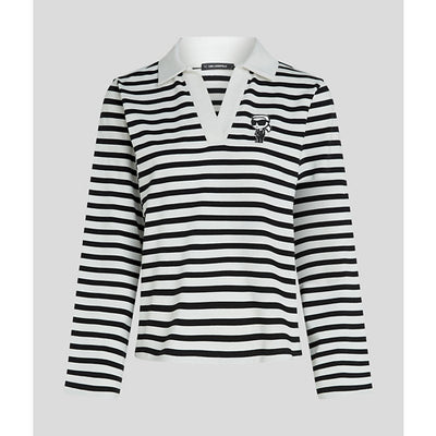 Karl Lagerfeld - Polo - Black/White - Ikon Patch sslv