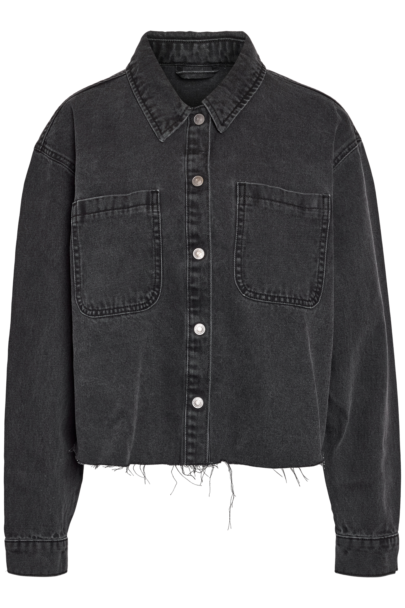 Noisy May - Denim Shacket - Black - Alva