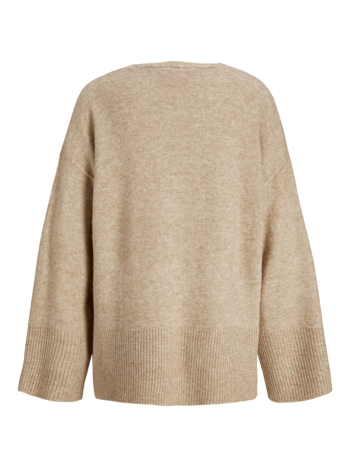 JJXX - V-neck oversized knit sweater - Beige - Lucca